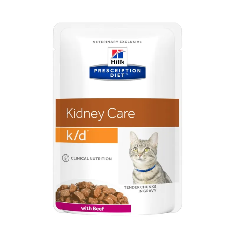 Hill's Prescription Diet K/D Kidney Care Bocconcini Manzo Per