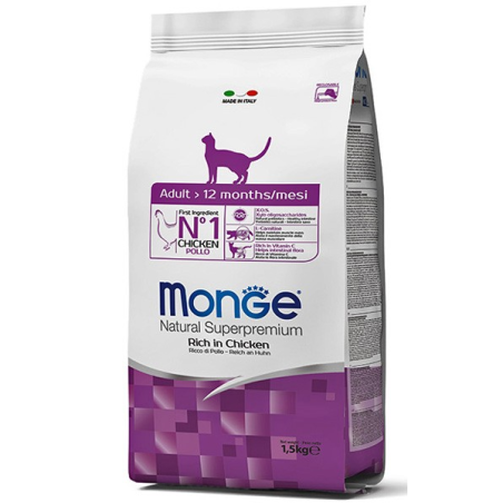 Monge Gatto Natural Superpremium Adult Pollo 1,5 Kg