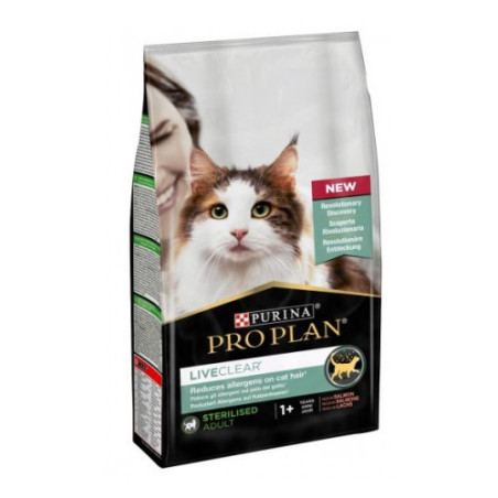 Purina ProPlan LiveClear Gatti Adulti Sterilizzati Salmone 1,4 Kg