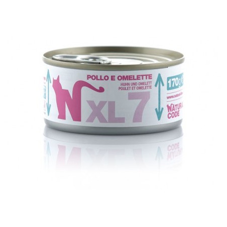 Natural code xl 7 gatto pollo e omelette 170 gr