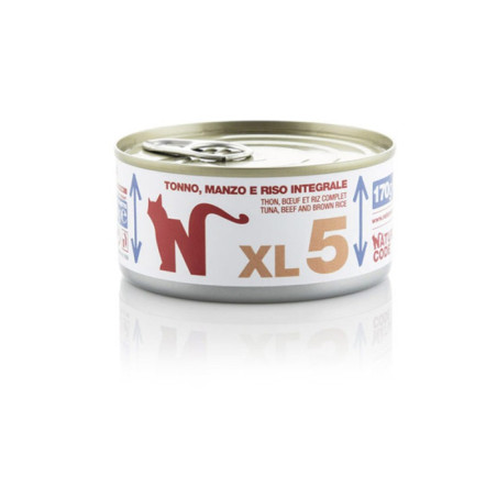 Natural code xl 5 gatto tonno manzo e riso integrale 170 gr