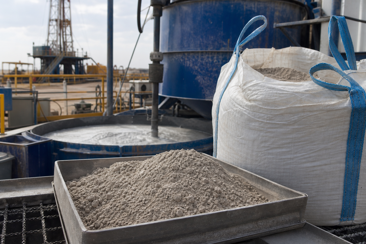 Drilling-grade and industrial barite comparison