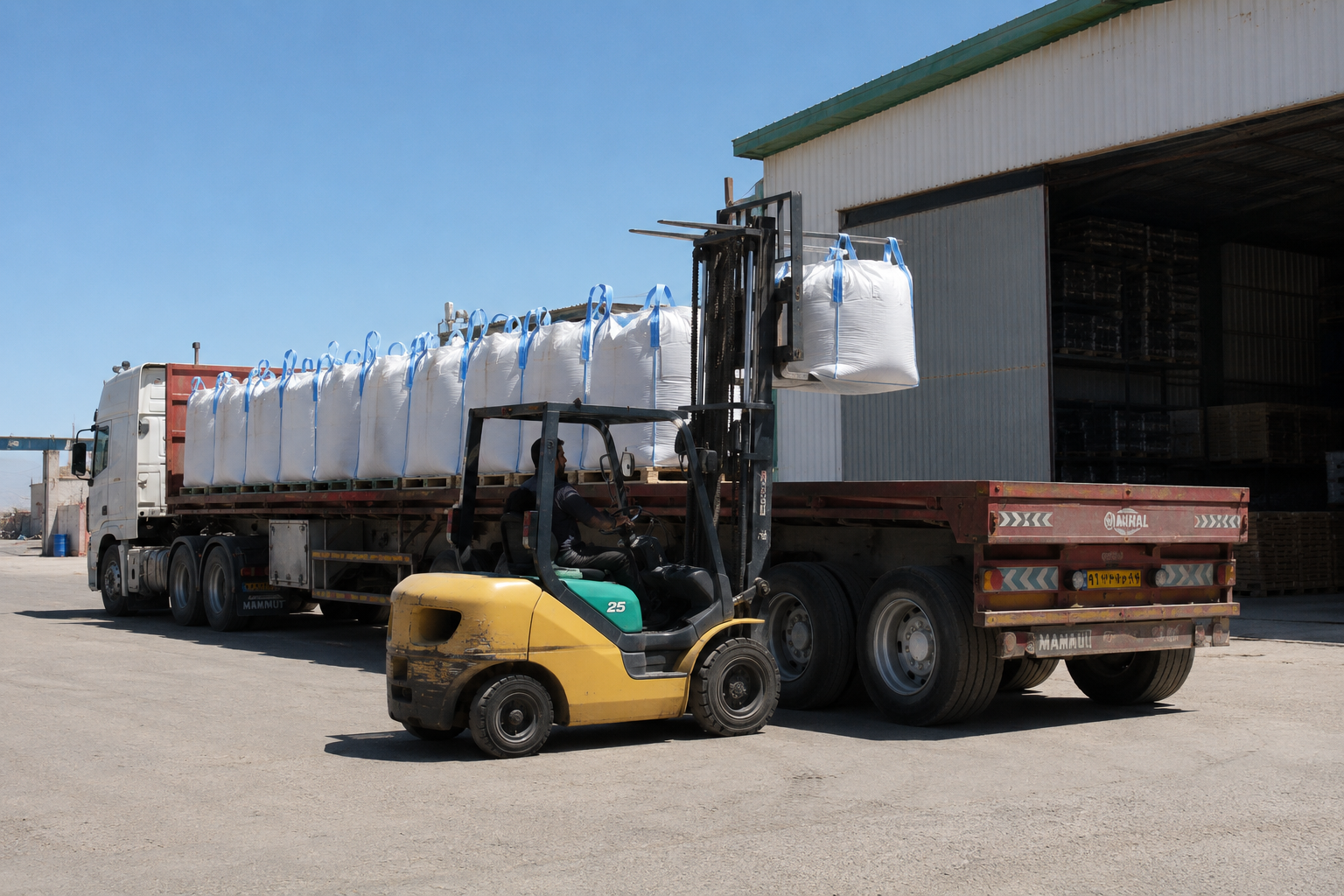 Barite production and international delivery
